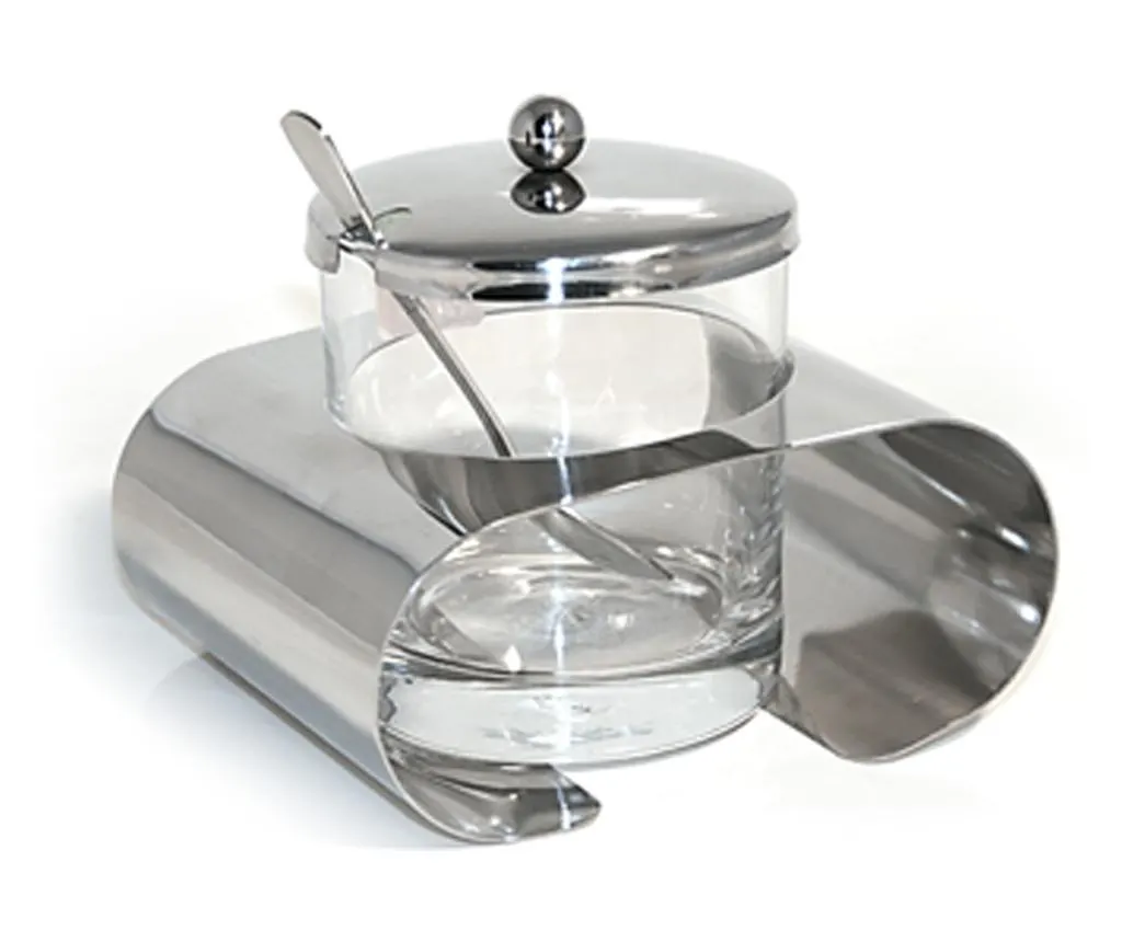 Цукорниця VESTA з підставкою і ложкою (BG-37)