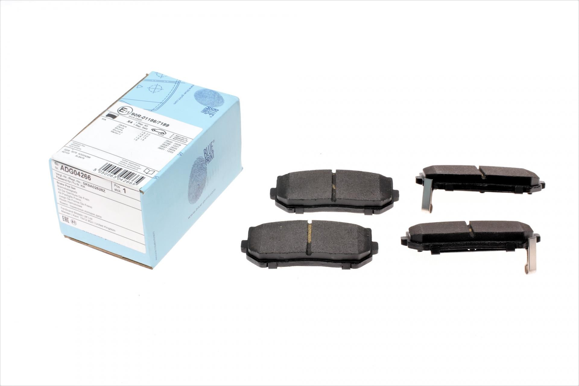 Колодки тормозные передние BLUE PRINT Kia Shuma 94-05/Carens 99-07 (ADG04266 BLUE PRINT)