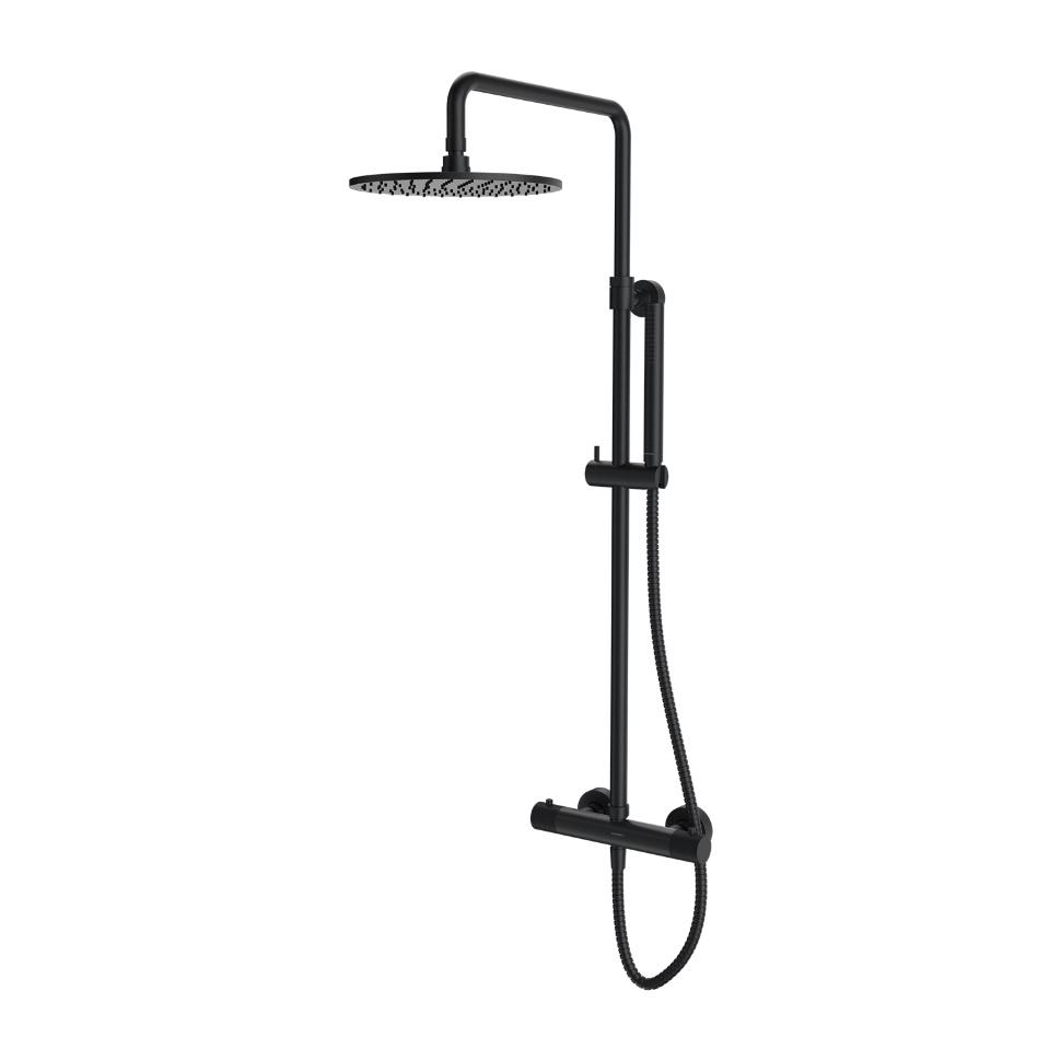 Душевая система с термостатом Omnires Contour Anthracite (CT8044AT)