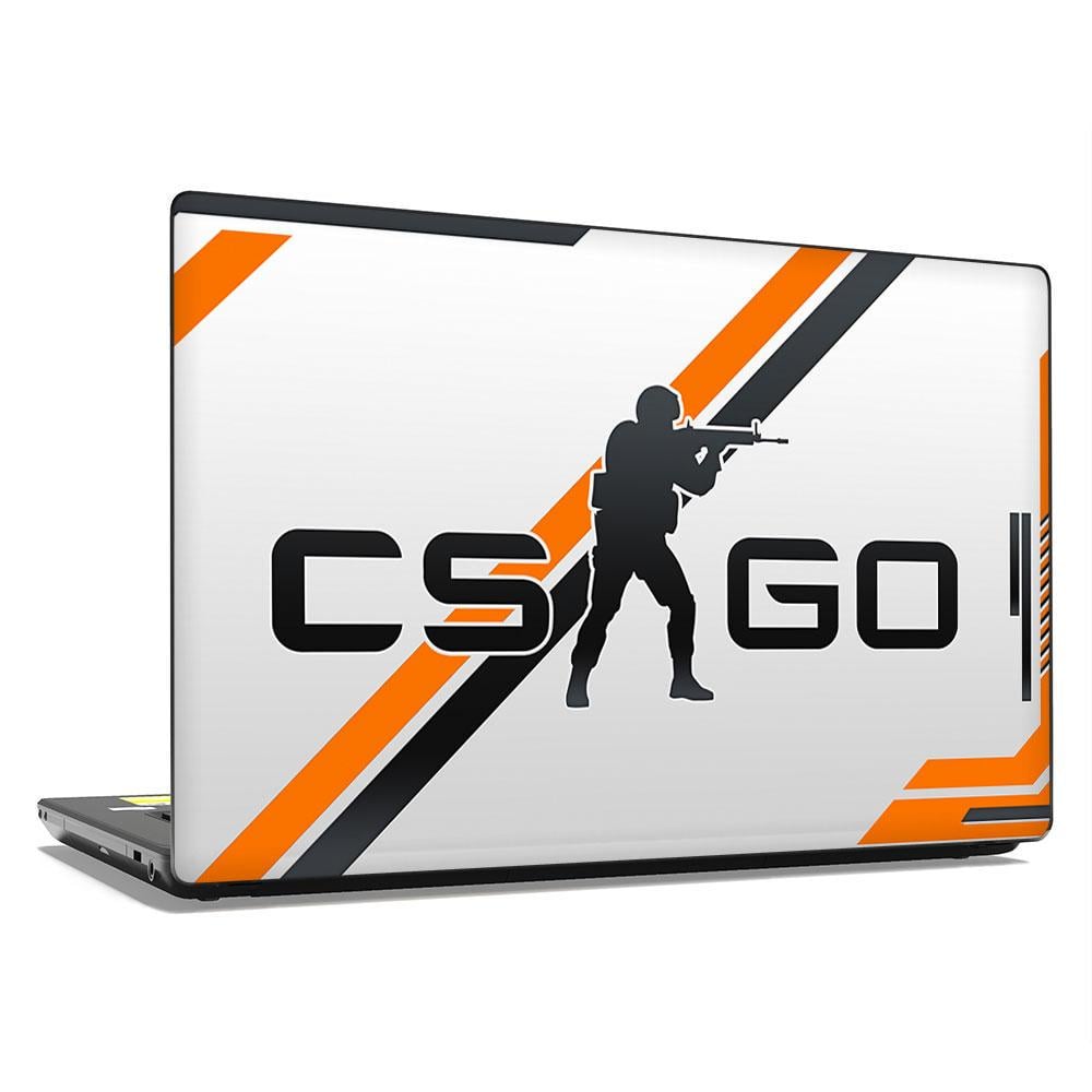 Декоративная наклейка на ноутбук 15,6" Counter-Strike orange black 380х250 мм (100586)