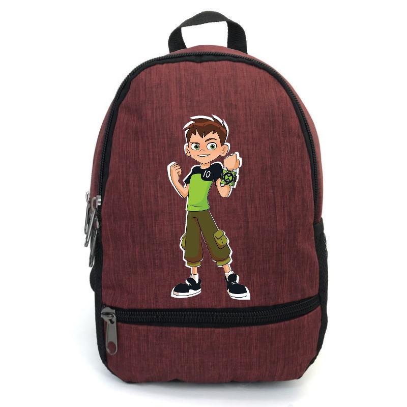 Школьный рюкзак подростковый Cappucino Toys с принтом Ben 10 BTN 001 12,5 л Бордовый (1643883960)