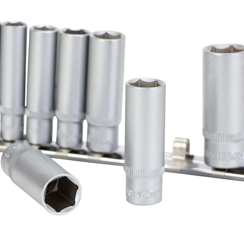 Набір насадок Sigma CrV шестигранних подовжених 1/4" на планці 11 шт. (6003411) - фото 3