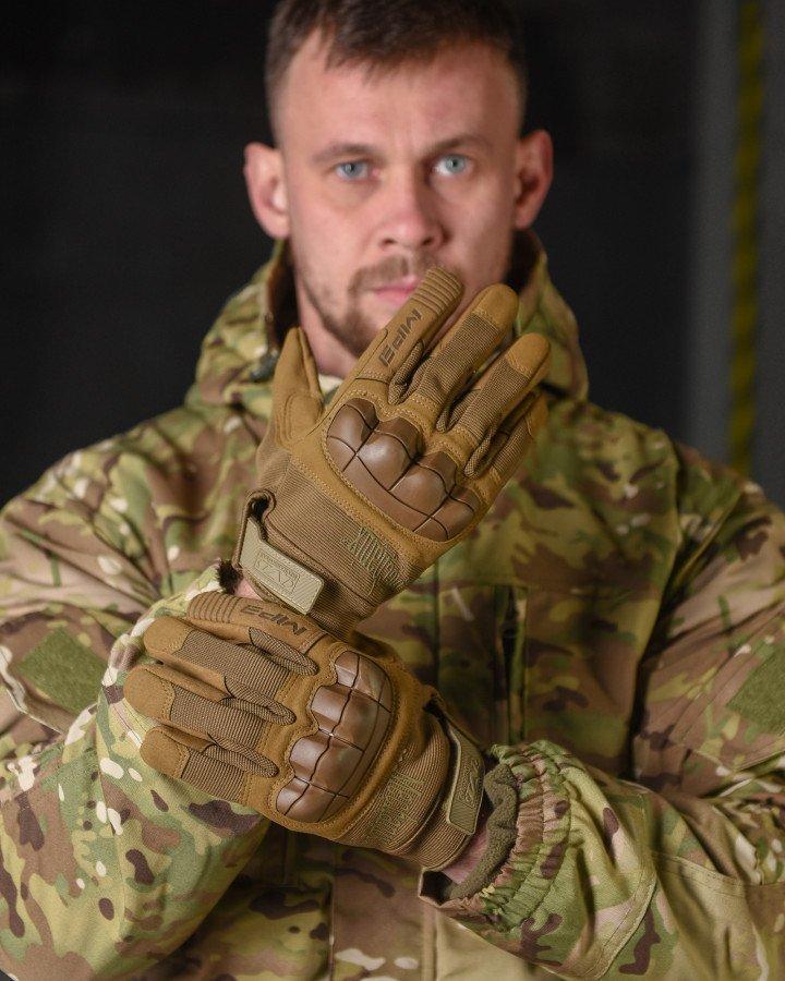 Перчатки зимние Mechanix energy с защитными накладками Койот (ВТ7557)