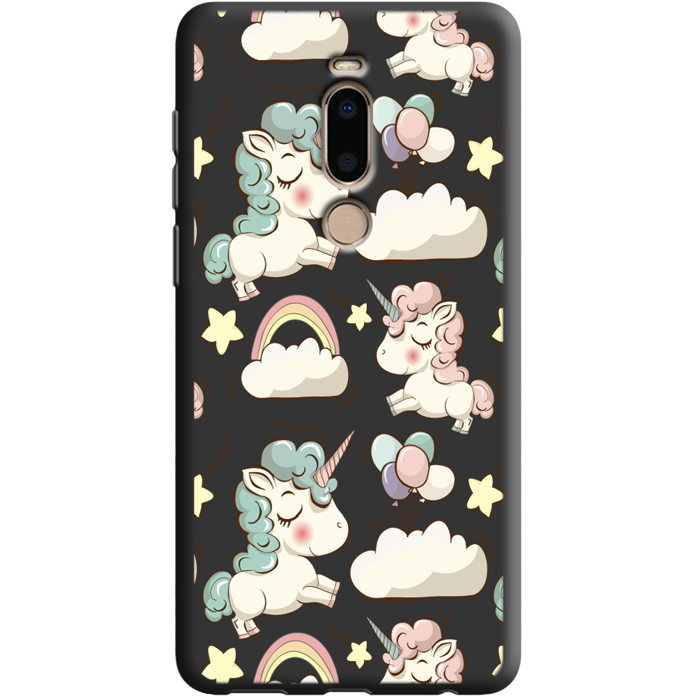 Чехол Boxface Meizu M8 Unicorns Черный силикон (35852-cc2-38817)