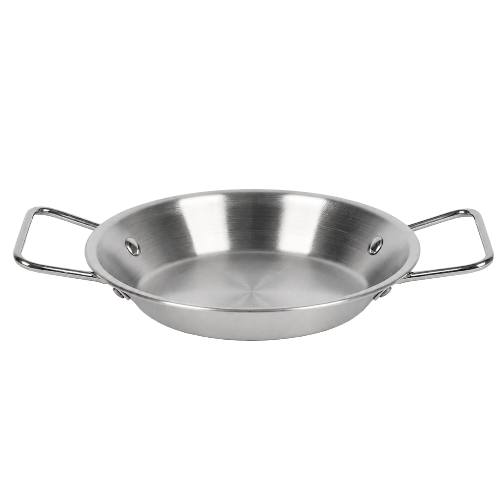 Сковорода для подачи Stenson Steel R41181-22 с двумя ручками d 22 см Серебристый (35227328)