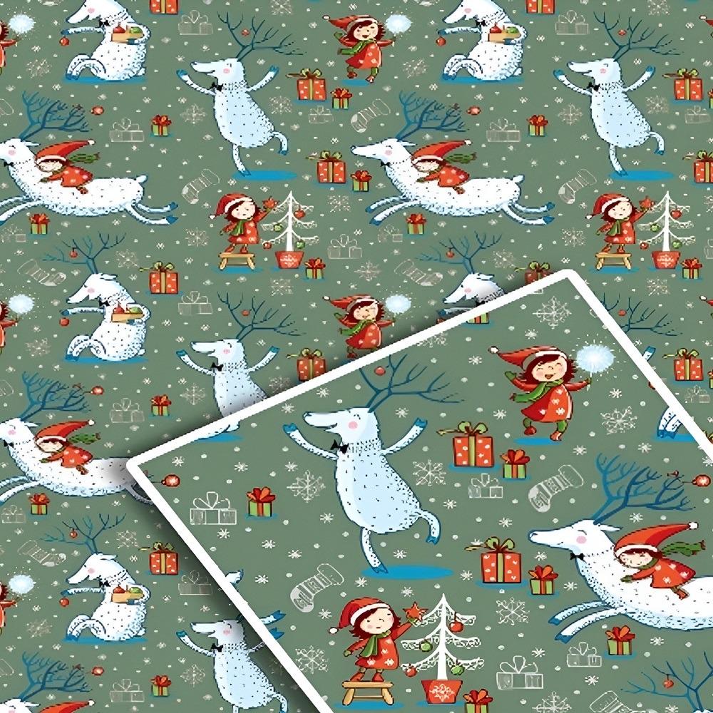 Бумага упаковочная мелованная новогодняя 70х100 см 10 л (534) Бумага упаковочная мелованная новогодняя 70х100 см 10 л (534)