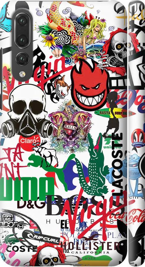 Чохол на Huawei P20 Pro Many different logos (4022m-1470-42517)