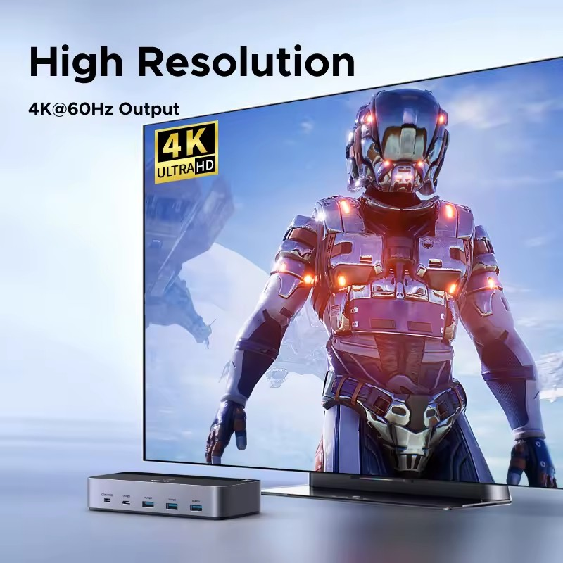 Коммутатор UGREEN HDMI-HDMI с поддержкой HDR 3D для 2 ПК Black (55455) - фото 4