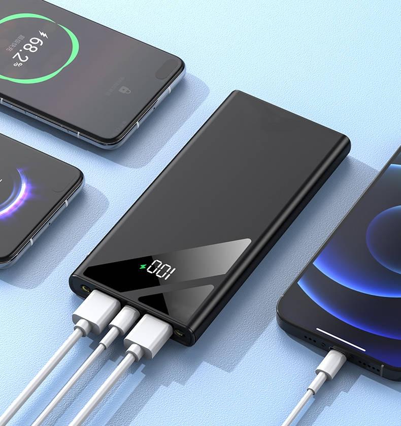 Універсальна мобільна батарея SKF D21 на 10000 мАг PD QC 3.0 22,5W c ліхтариком Чорний - фото 4 Універсальна мобільна батарея SKF D21 на 10000 мАг PD QC 3.0 22,5W c ліхтариком Чорний - фото 4