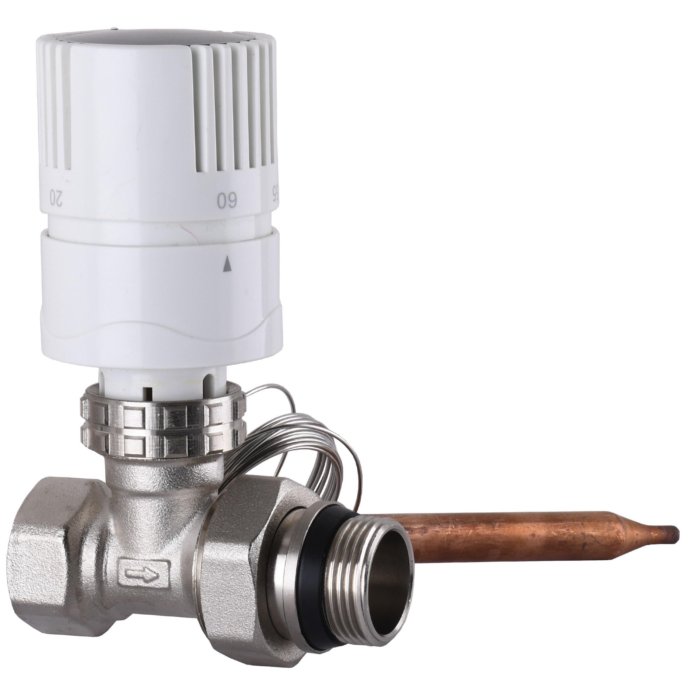 Узел подмешивания с термоголовкой Eco 01A-4 3/4"х3/4" прямой (000023558)