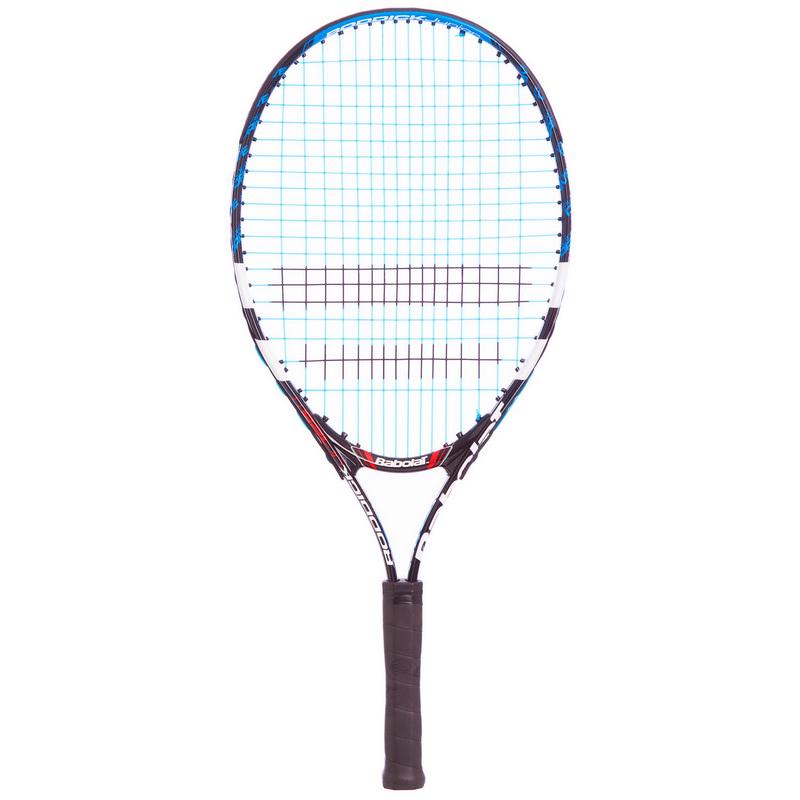 Ракетка для большого юниорского тенниса BABOLAT RODDICK UNIOR 125 Черный/Голубой (140107-146) - фото 2