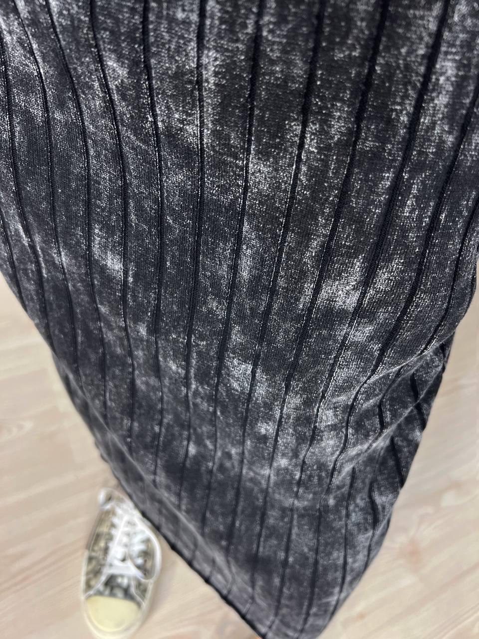 Сукня жіноча Fashion 3042 довга трапеція трикотажна в рубчик OS Чорний (26404734) - фото 5 Сукня жіноча Fashion 3042 довга трапеція трикотажна в рубчик OS Чорний (26404734) - фото 5