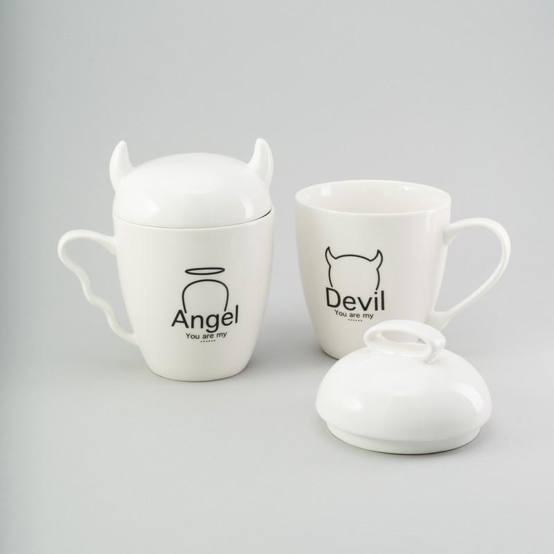 Набор керамических чашек Аngel & Devil 0,3 л 2 шт.