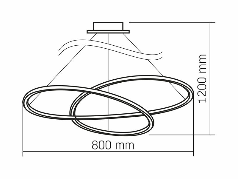 Светильник LED Videx DECORA 110W 220-240V (VL-CLD-989-BK) - фото 3 Светильник LED Videx DECORA 110W 220-240V (VL-CLD-989-BK) - фото 3