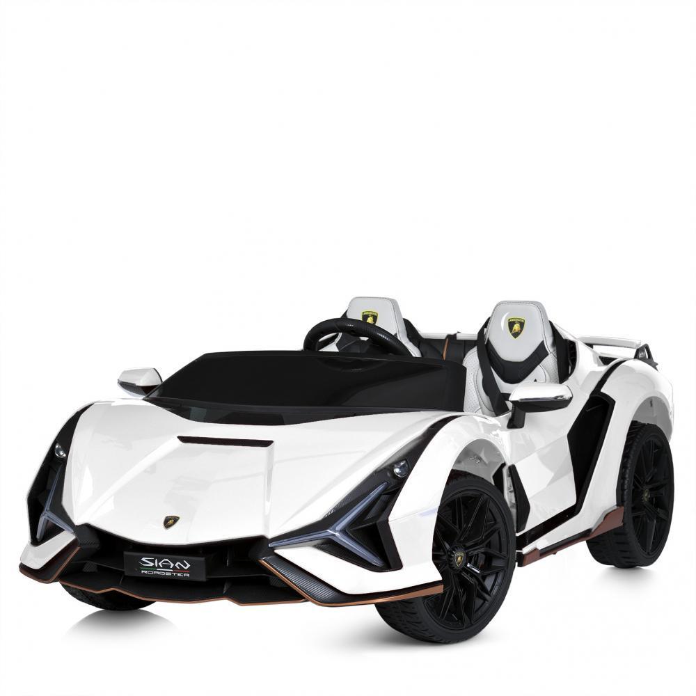 Детский двухместный электромобиль Bambi Lamborghini Sian Roadster 4WD M 5072EBLR Белый (706218169)