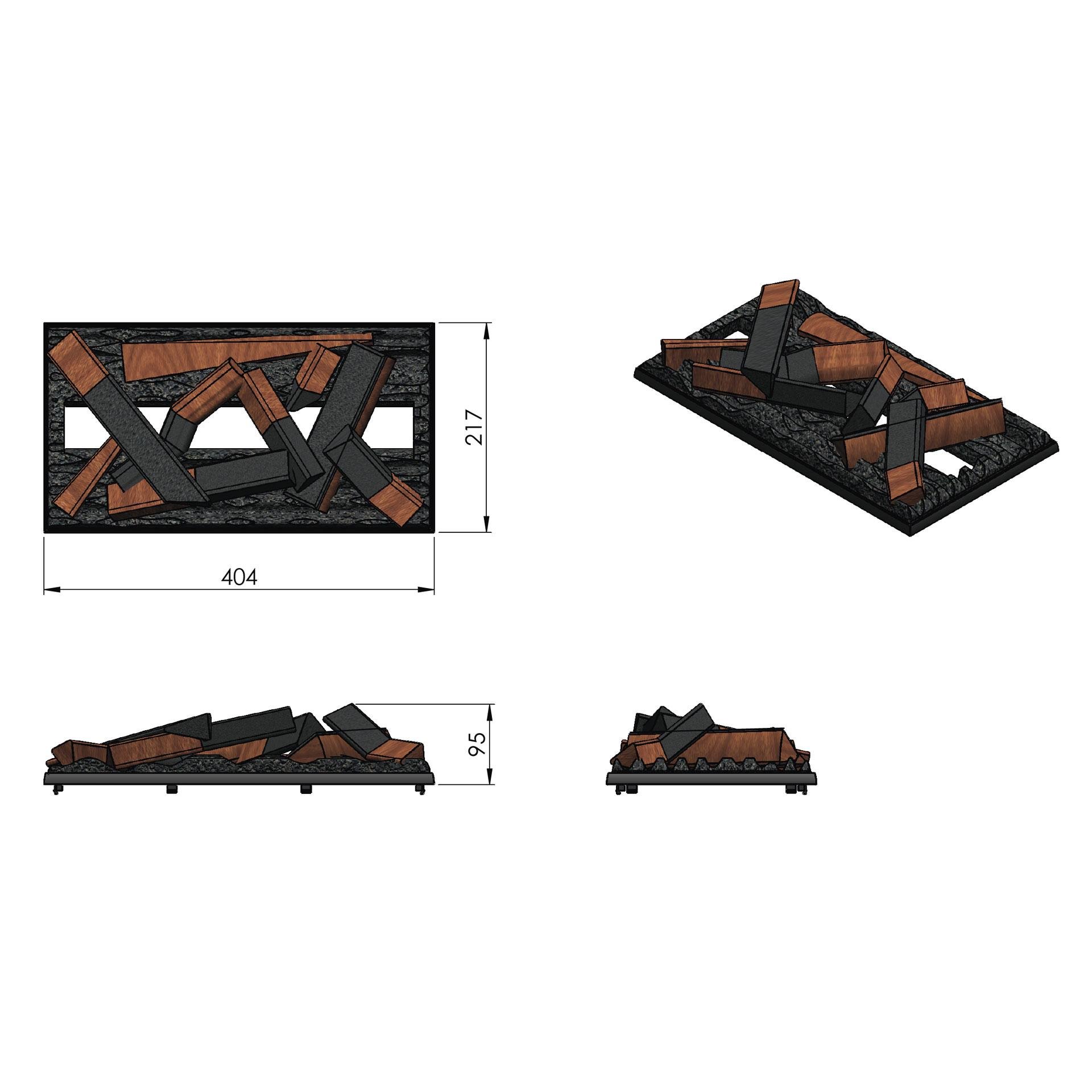 Электрокамин Dimplex Cassette 400 LED LOG со звуком (24675) - фото 8