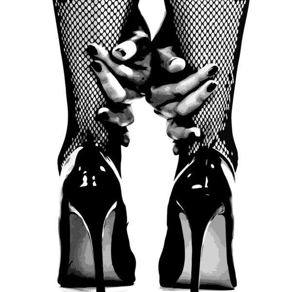 Набор для росписи по номерам Strateg Острые каблуки 40х50 см (VA-3126-mt)