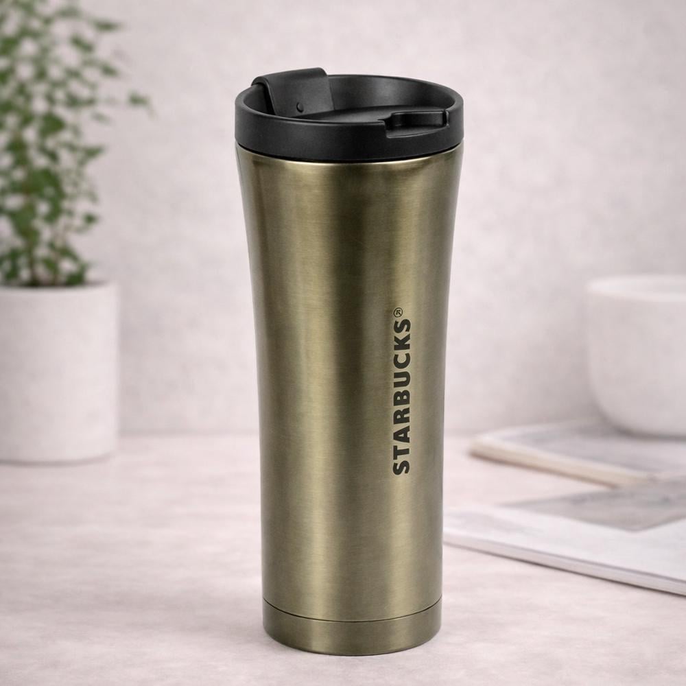 Термокружка 124710 500 мл из нержавеющей стали 304 с крышкой-поилкой Оливковый