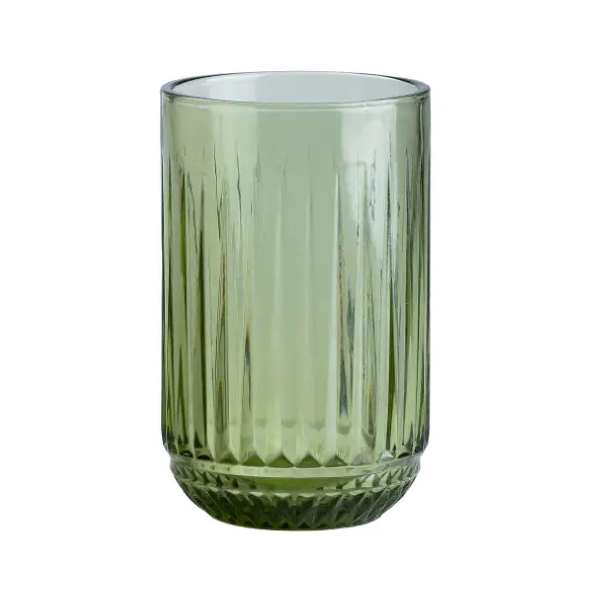 Набор стаканов стеклянные 450 мл 6 шт. Зеленый (4118)