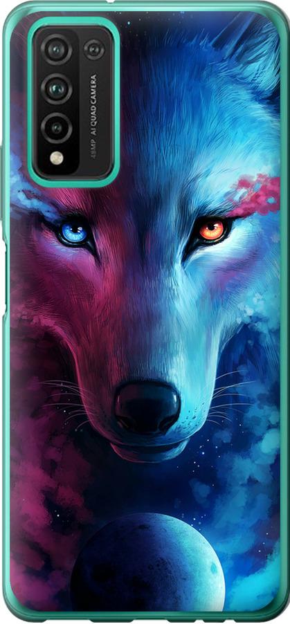 Чехол на Huawei Honor 10X Lite Арт-волк (3999u-2198-42517)