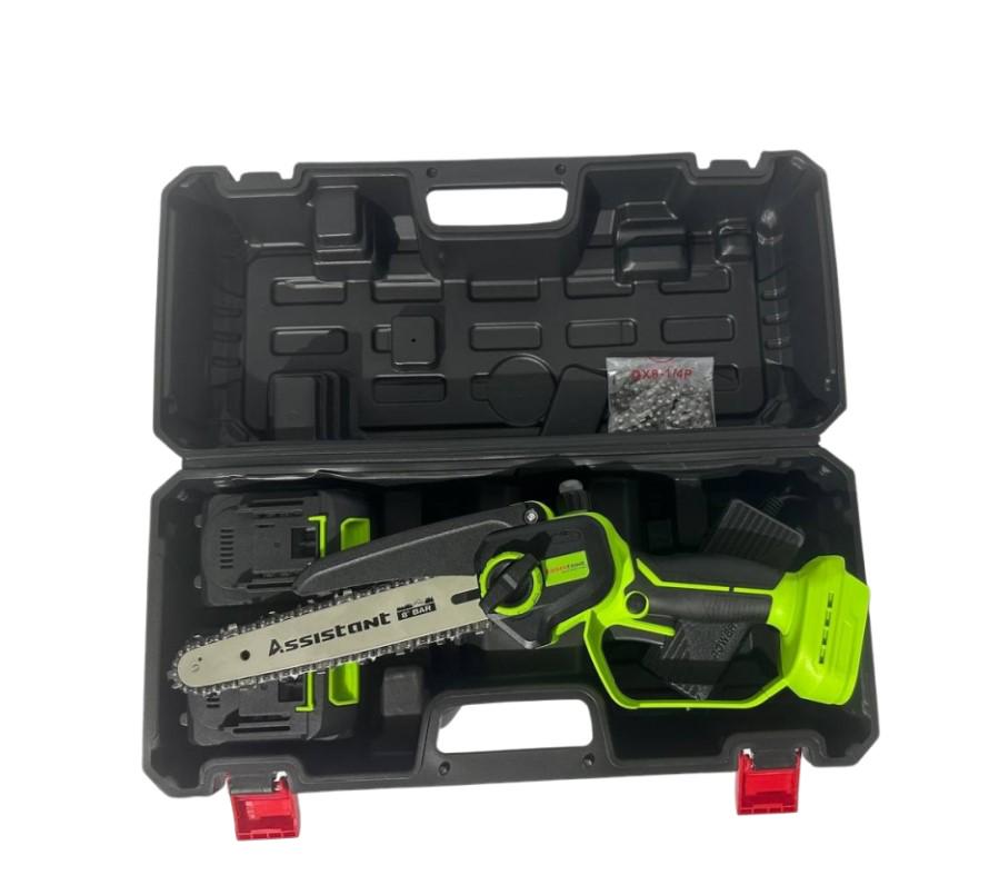 Електропила акумуляторна ланцюгова Assistant 20V 203 мм 2 акумулятора кейс (апц208бщ) - фото 2 Електропила акумуляторна ланцюгова Assistant 20V 203 мм 2 акумулятора кейс (апц208бщ) - фото 2