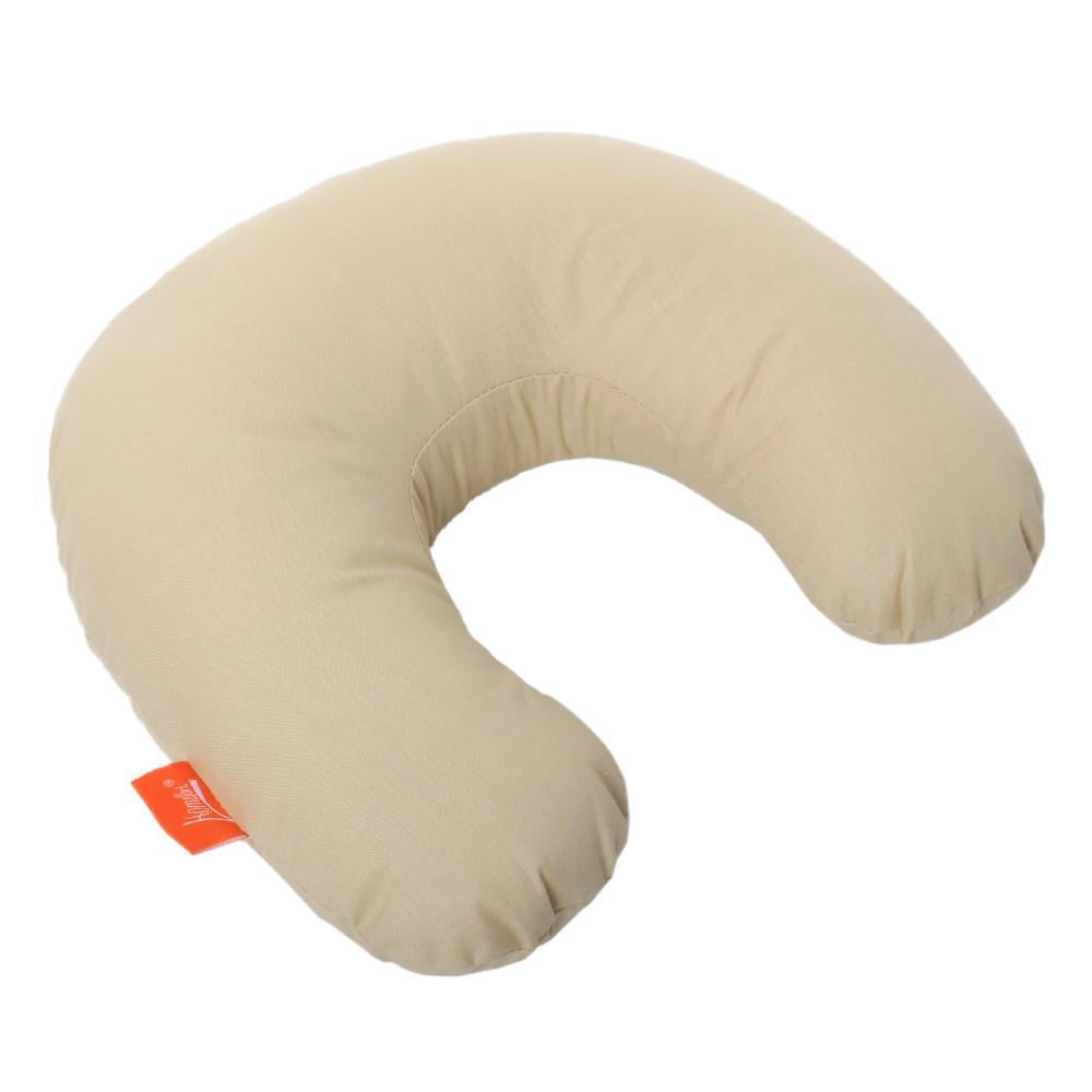 Подушка дорожная Homefort с гречневой шелухой 30х30 см Молочный (201005312)