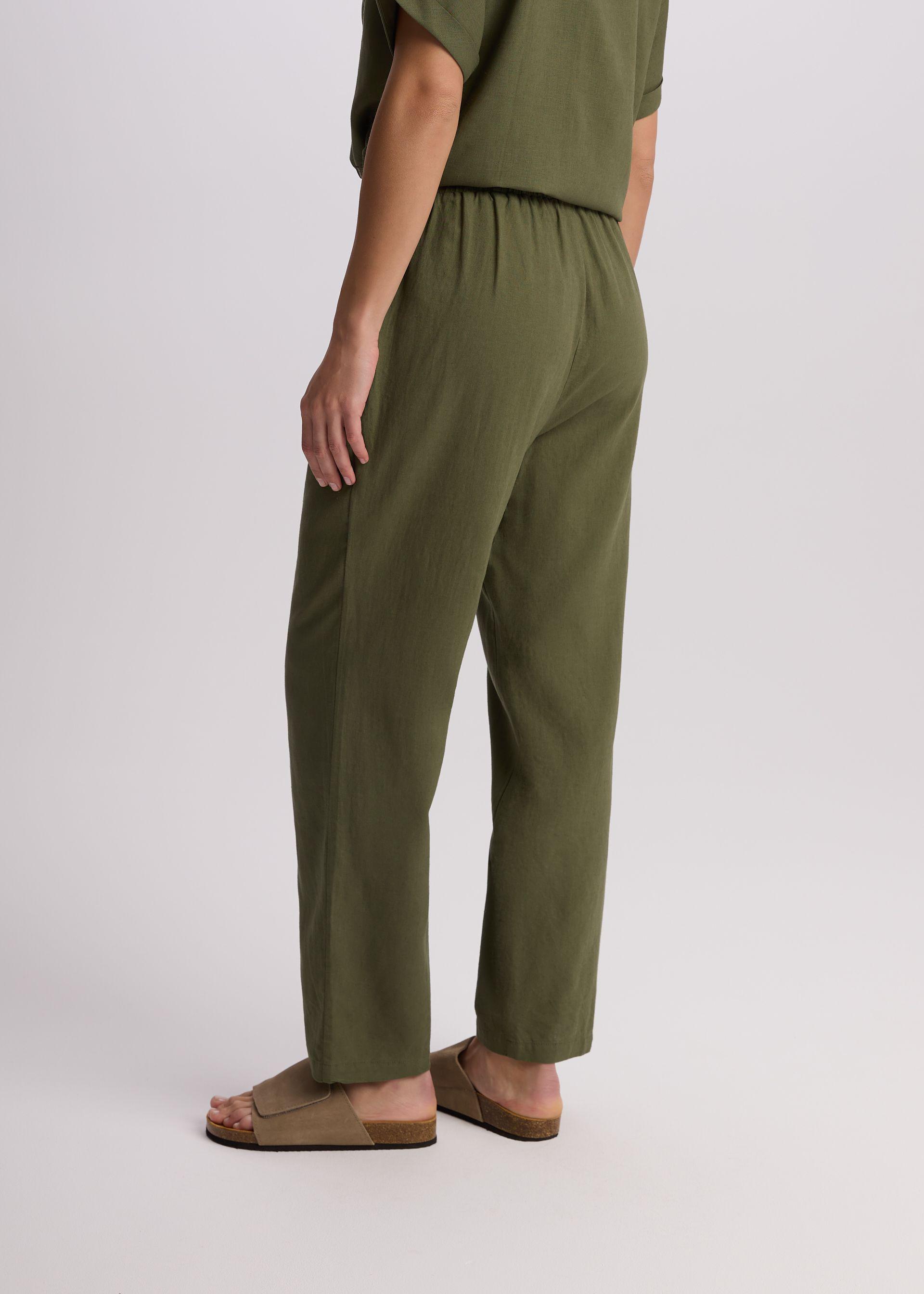 Брюки жіночі Diverse LENEA вільний крій р. 42 Хакі (5905384144393) - фото 4