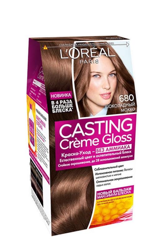 Фарба для волосся L'Oreal Paris Casting Creme Gloss 680 Шоколадний Мокко (21916) Фарба для волосся L'Oreal Paris Casting Creme Gloss 680 Шоколадний Мокко (21916)