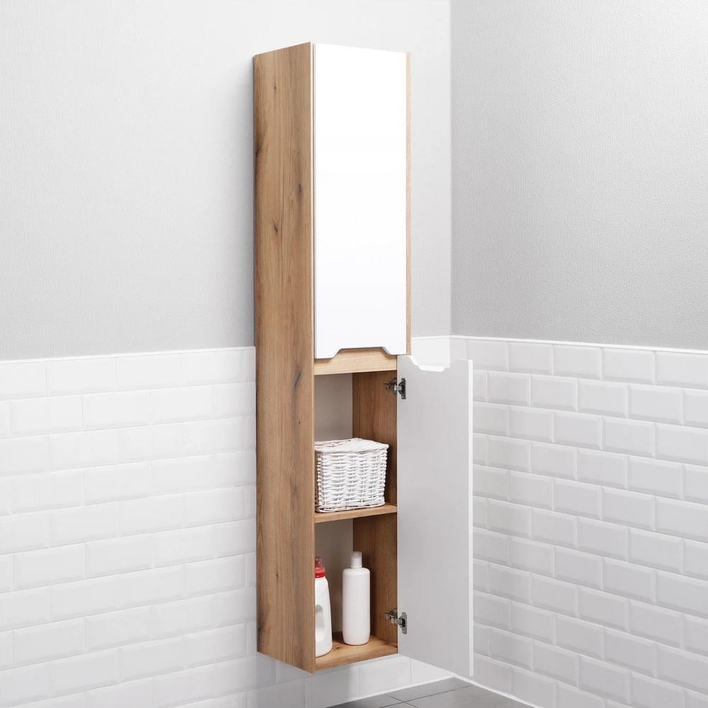 Пенал подвесной MVK Vostok Mirri 35 эмаль правый 350х300х1700 мм Белый матовый (mrp135wh) - фото 4 Пенал подвесной MVK Vostok Mirri 35 эмаль правый 350х300х1700 мм Белый матовый (mrp135wh) - фото 4