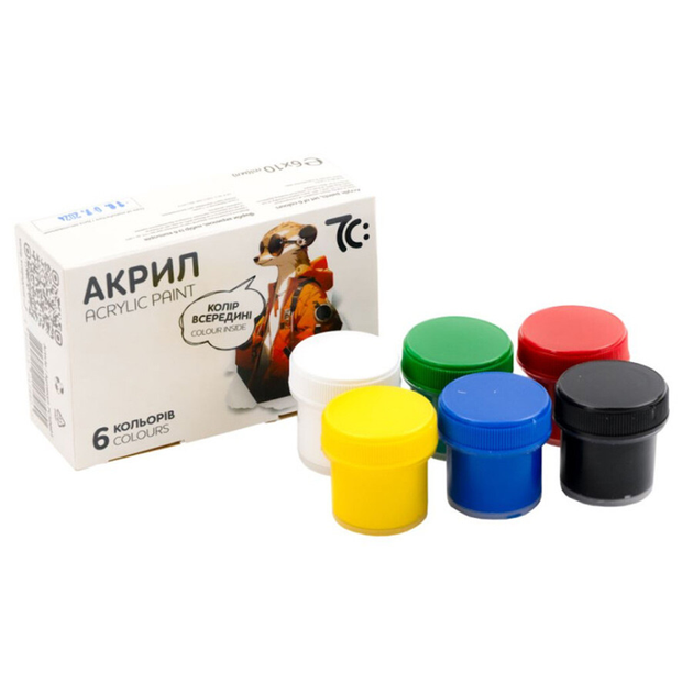 Краски акриловые 7C50601 7С 10 мл 6 цветов (7C50601)