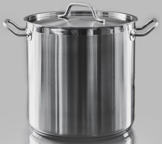 Кастрюля высокая с крышкой 36,6 л