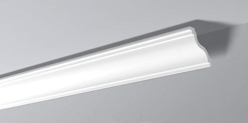 Потолочный плинтус гладкий NMC LX165