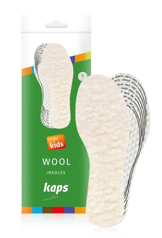 Устілки для взуття дитячі зимові Kaps Wool Kids для вирізання Устілки для взуття дитячі зимові Kaps Wool Kids для вирізання