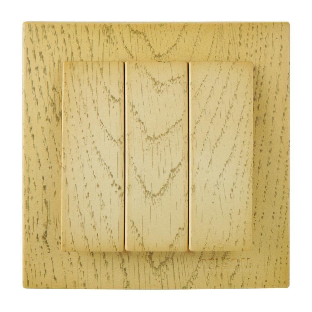 Вимикач триклавішний NILSON Touran Клен (00000023650)