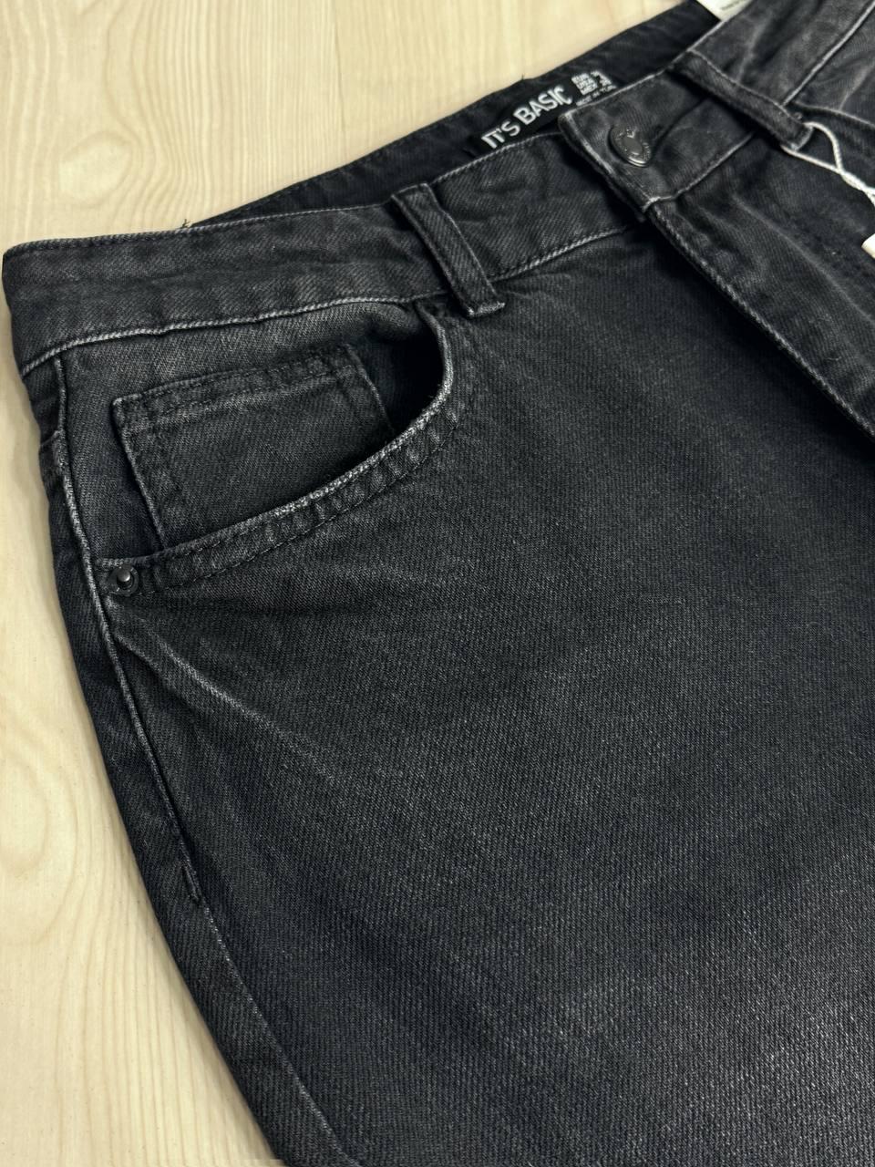 Джинсы женские Its Basic 3992-2 flare супер клеш широкие р. 36 Черный (5353) - фото 7