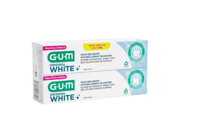 Зубная паста GUM White Toothpaste 75 мл х 2 (37017488)