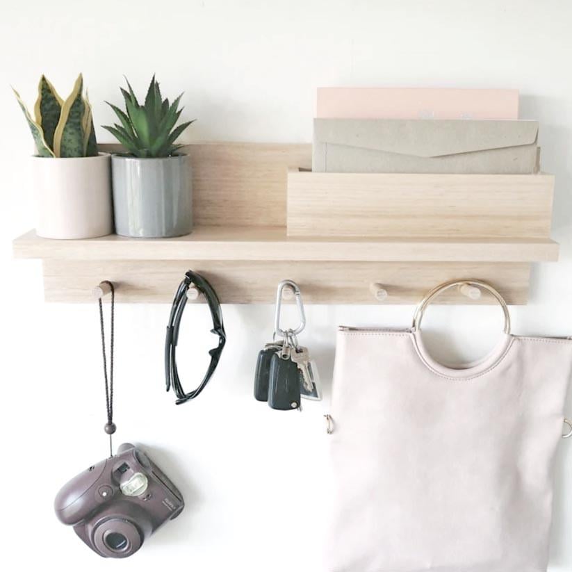 Вешалка для сумок из дерева Сорнас 5 Бланже (ВСУ-504001)