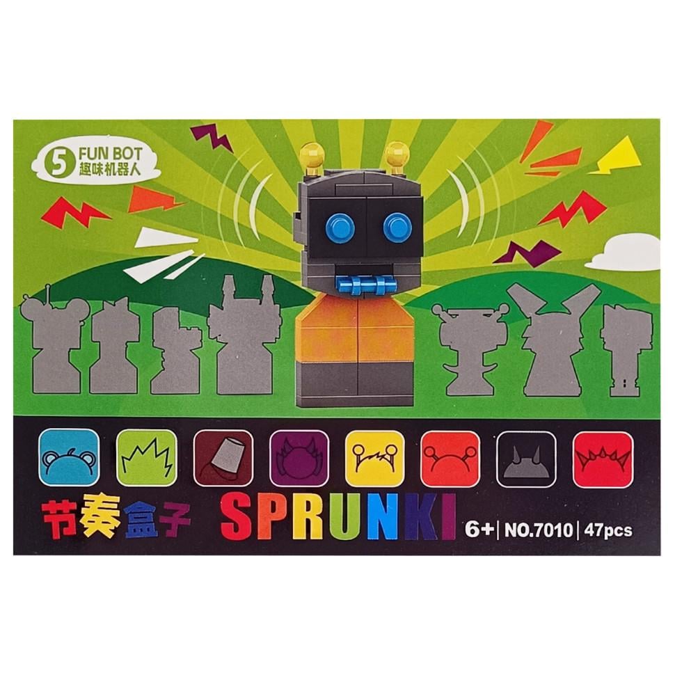 Дитячий конструктор Sprunki Fun bot 7010-5 47 деталей (RLT52589) Дитячий конструктор Sprunki Fun bot 7010-5 47 деталей (RLT52589)