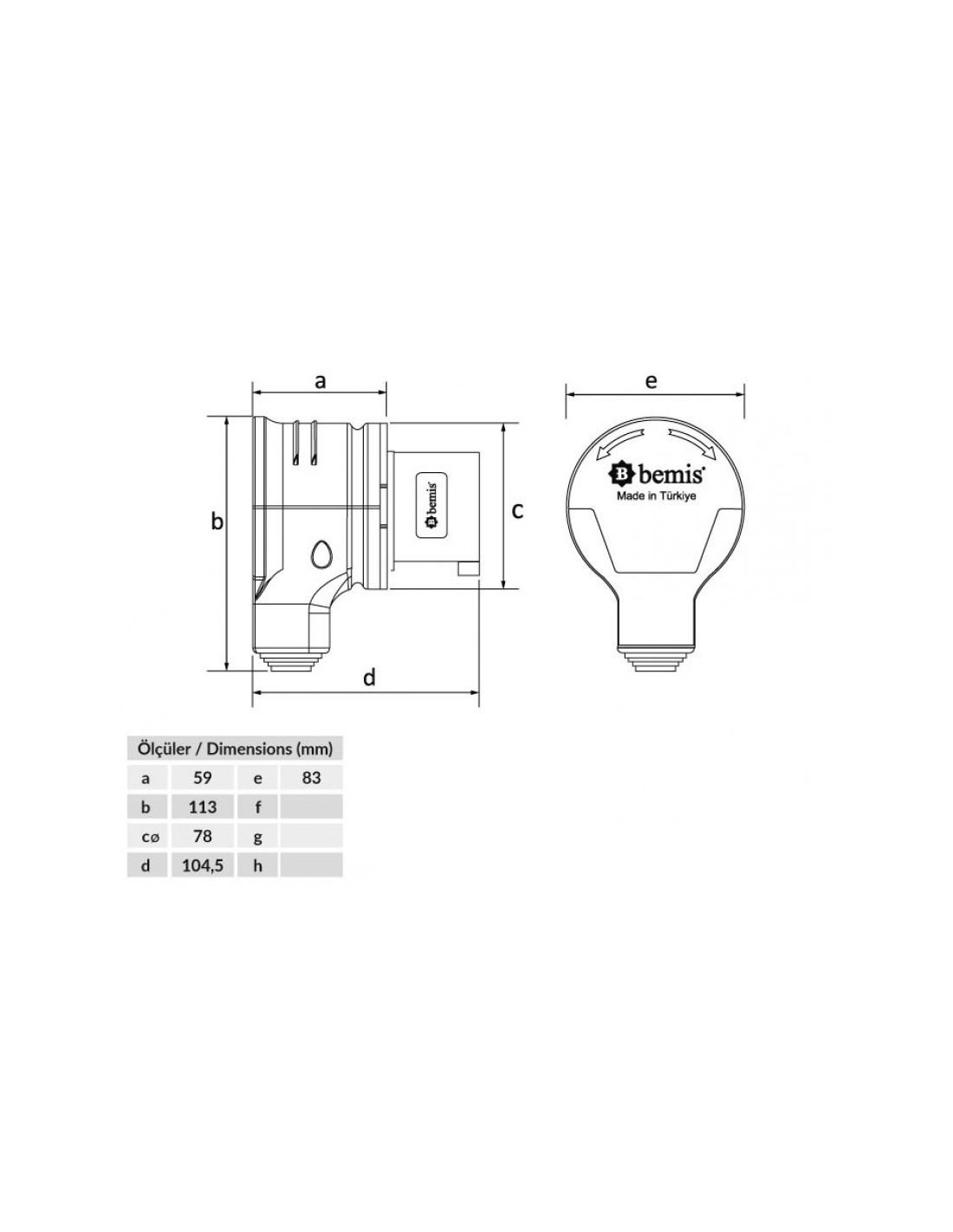 Вилка кутова IP44 Bemis BC1-3403-2130 220V 3х32A поліамід - фото 2