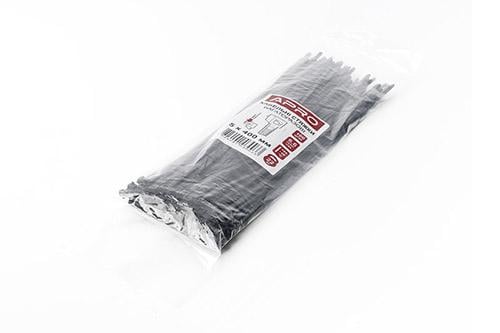 Кабельная многоразовая стяжка Apro 5х400 мм 100 шт. Черный