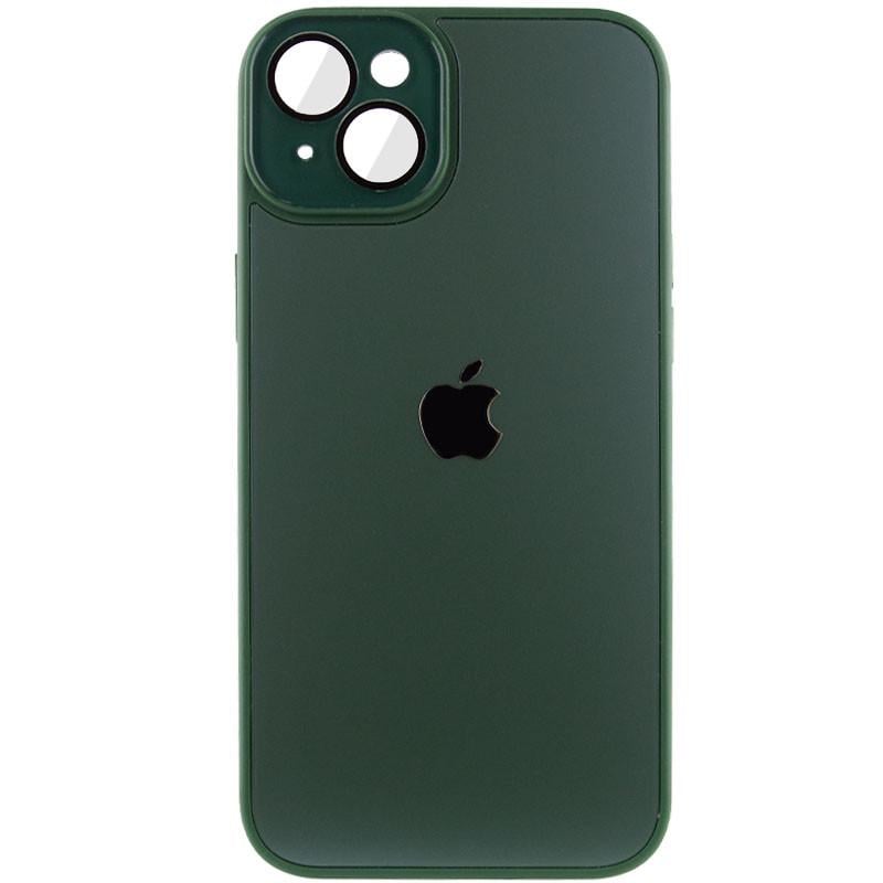 Противоударный Чехол TPU+Glass Sapphire Midnight для Apple iPhone 13 (6.1") Зеленый / Forest green