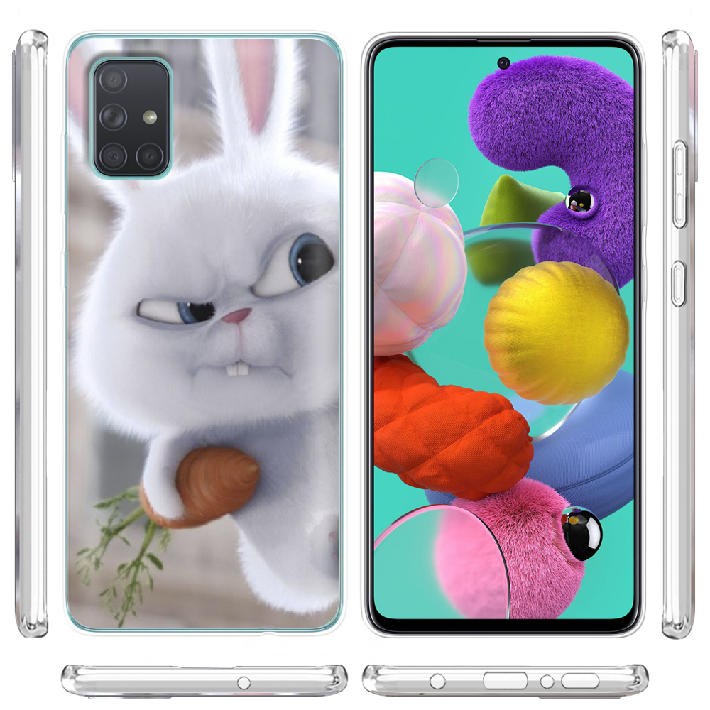 Чохол BoxFace Samsung A715 Galaxy A71 Rabbit Snowball Прозорий силікон (38850-up1116-38850) - фото 3