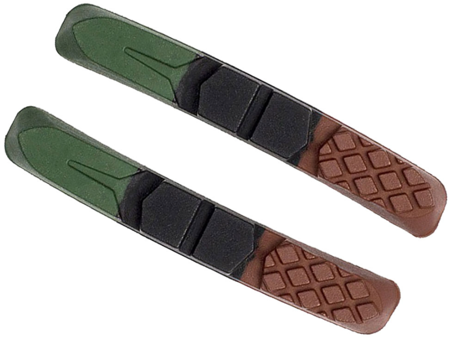 Накладки для гальмівних колодок велосипеда Baradine MTB-955VCR всесезонні для V-brake (KG-12619)