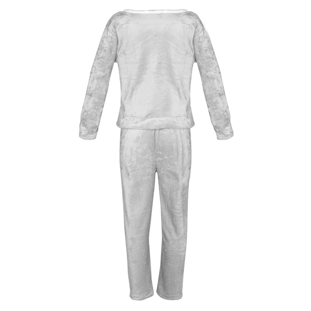 Женская теплая пижама Lesko Bunny Gray M домашний костюм теплый флисовый - фото 8 Женская теплая пижама Lesko Bunny Gray M домашний костюм теплый флисовый - фото 8