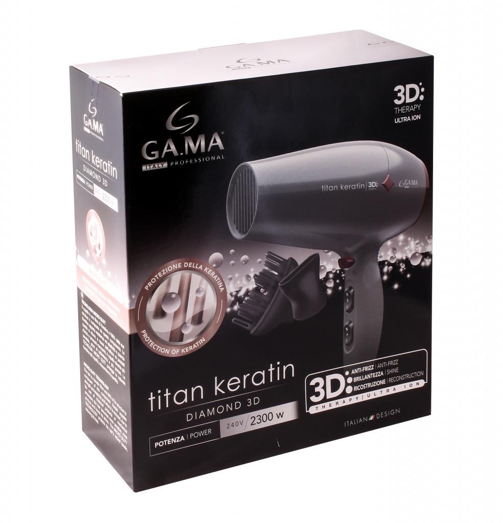 Фен Ga.Ma Titan Keratin Diamond 3D (GH0303) - фото 2 Фен Ga.Ma Titan Keratin Diamond 3D (GH0303) - фото 2