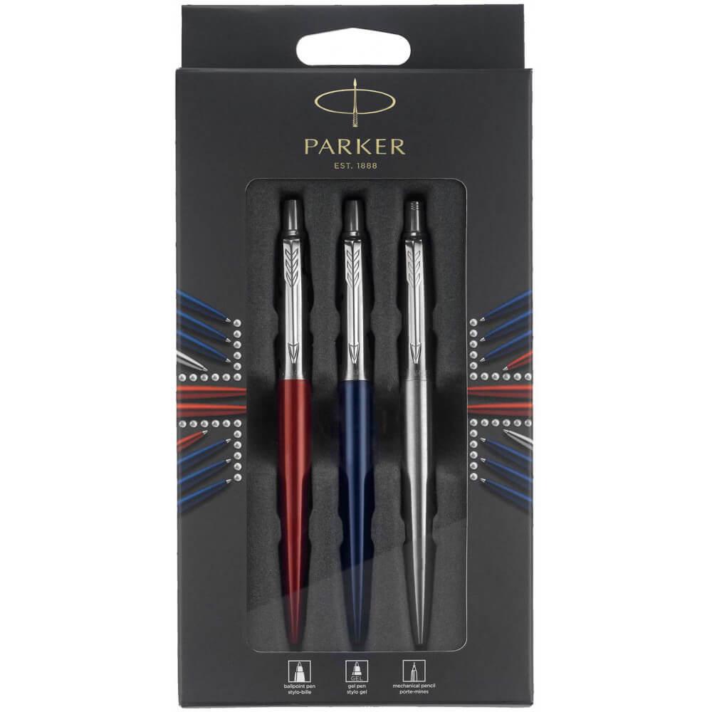 Набор Parker JOTTER 17 Kensington Red CT BP Royal Blue CT GEL/SS CT PCL LONDON (16 992bL)