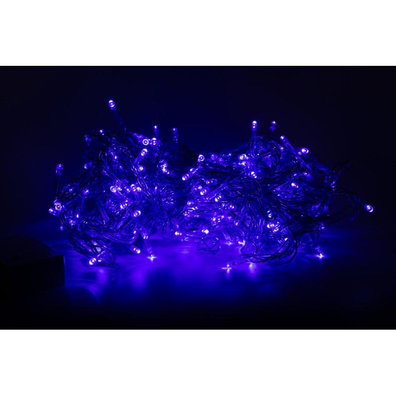 Гирлянда 12 м 240LED 8 режимов синий IP44 (350124)