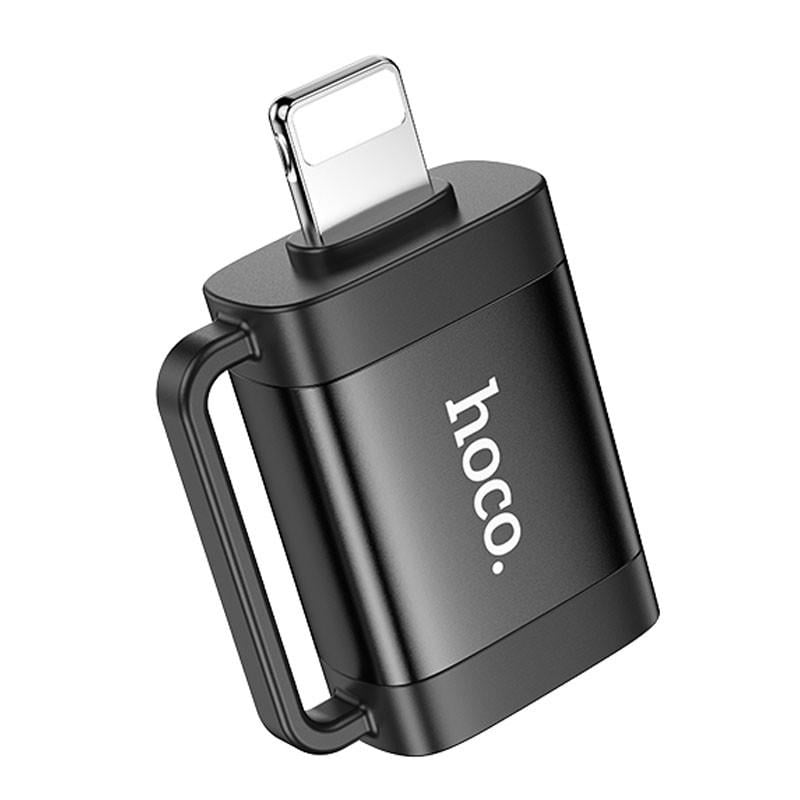 Перехідник Hoco UA31A OTG Lightning male to USB female Black (00000073146_1)