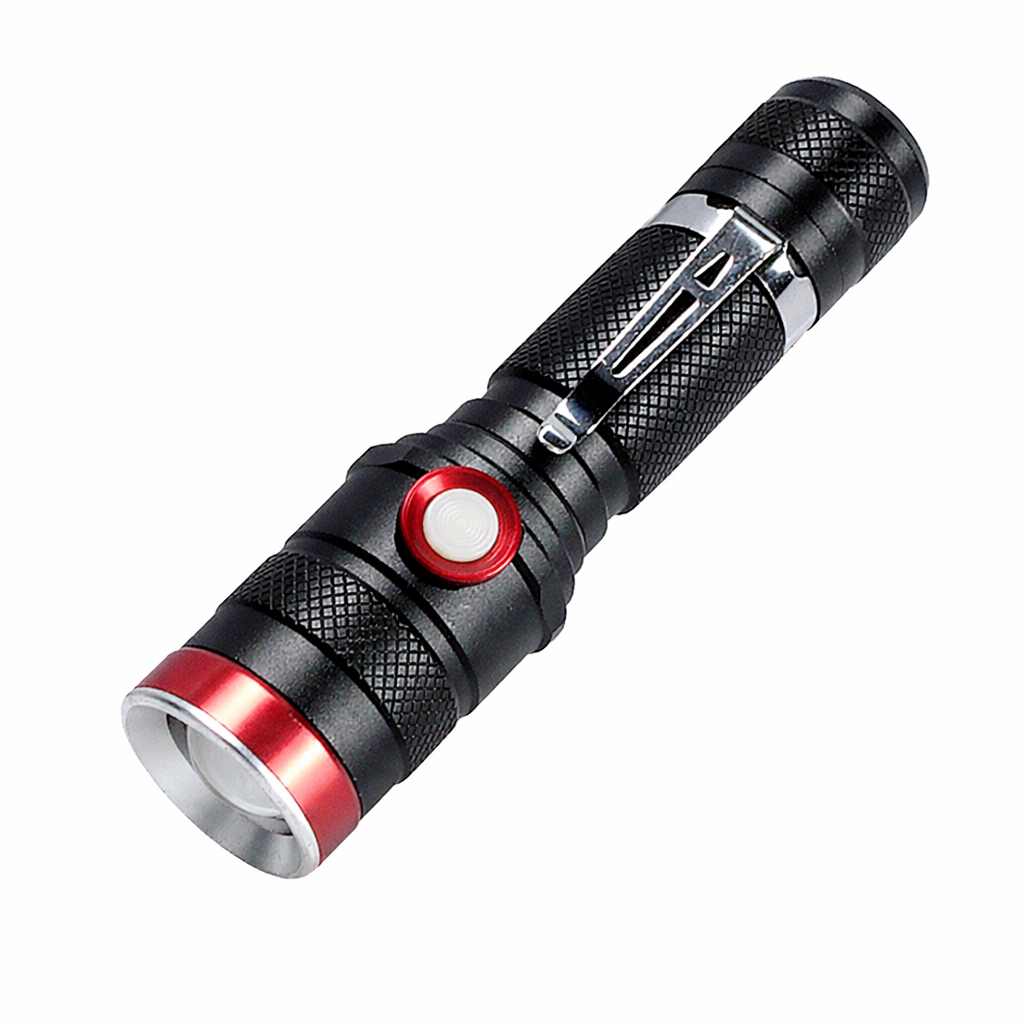 Фонарь ручной 736-TG Micro USB с зумом Черный (31560062)