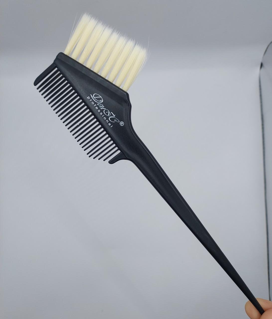 Кисточка-гребешок для окрашивания волос ДенІС professional моноволокно Черный (1453071337) - фото 7
